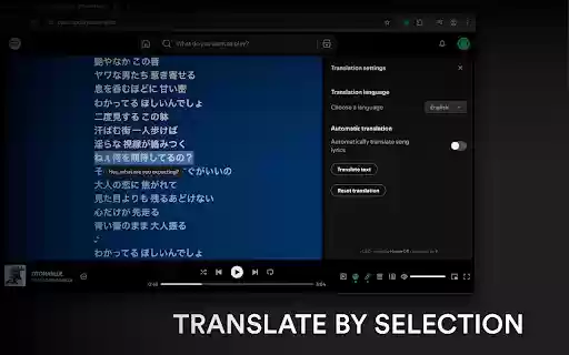 LyriCat – Spotify lyrics translator  from Chrome web store to be run with OffiDocs Chromium online