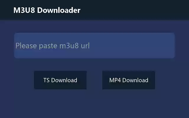 M3U8 Downloader  from Chrome web store to be run with OffiDocs Chromium online