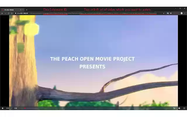 M3U8 Player  from Chrome web store to be run with OffiDocs Chromium online