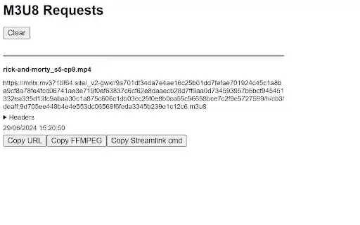 M3U8 Request Finder  from Chrome web store to be run with OffiDocs Chromium online