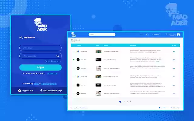 Mad Ader  from Chrome web store to be run with OffiDocs Chromium online