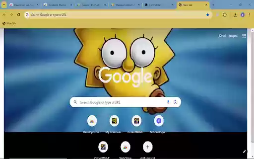Maggie Simpson  from Chrome web store to be run with OffiDocs Chromium online
