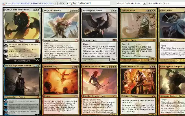 Magic Cards.info Enhanced Searching  from Chrome web store to be run with OffiDocs Chromium online