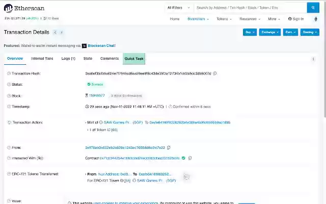Magic Mint Quick Task  from Chrome web store to be run with OffiDocs Chromium online