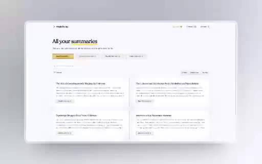MagicRecap  from Chrome web store to be run with OffiDocs Chromium online