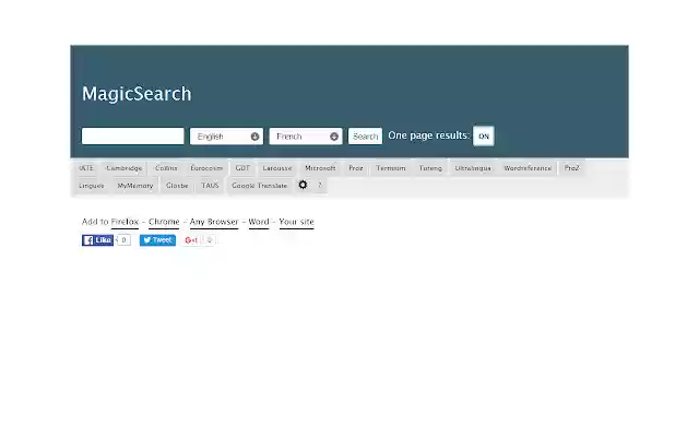 MagicSearch from Chrome web store to be run with OffiDocs Chromium online MagicSearch from Chrome web store to be run with OffiDocs Chromium online
