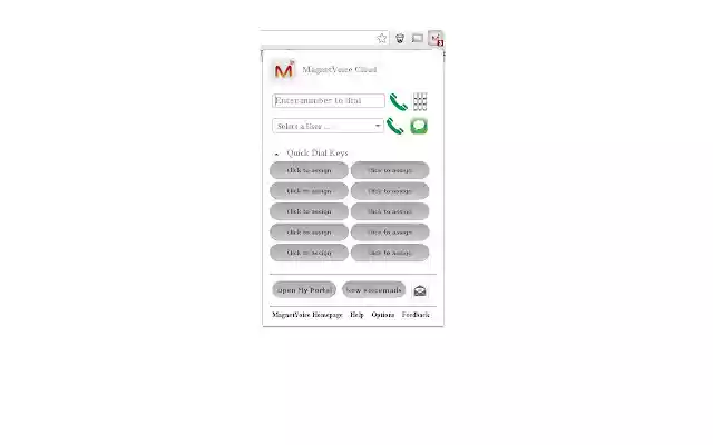 MagnetVoice Cloud Extension  from Chrome web store to be run with OffiDocs Chromium online