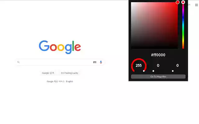 Magnifier and Color Picker With VscExtension  from Chrome web store to be run with OffiDocs Chromium online