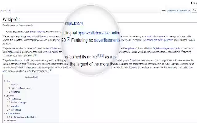 Kaca Pembesar untuk Google Chrome™ dari toko web Chrome untuk dijalankan dengan OffiDocs Chromium online