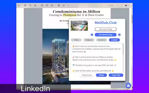 MailDub  from Chrome web store to be run with OffiDocs Chromium online