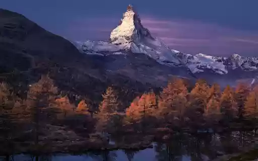 Majestic Matterhorn at Dusk  from Chrome web store to be run with OffiDocs Chromium online