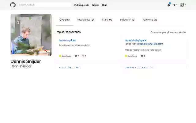 Make GitHub Great Again from Chrome web store to be run with OffiDocs Chromium online Make GitHub Great Again from Chrome web store to be run with OffiDocs Chromium online