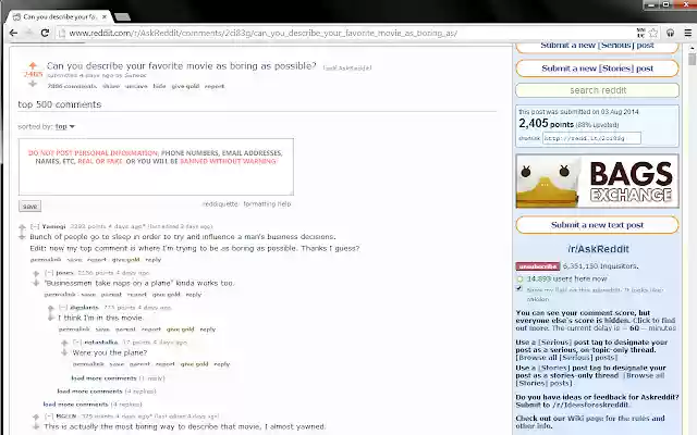 Make Me Unsee Comments  from Chrome web store to be run with OffiDocs Chromium online