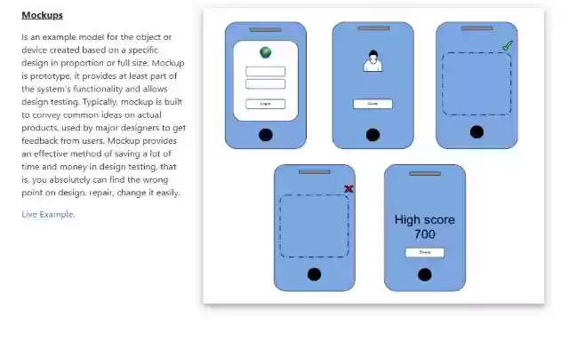 Make Mockups  from Chrome web store to be run with OffiDocs Chromium online