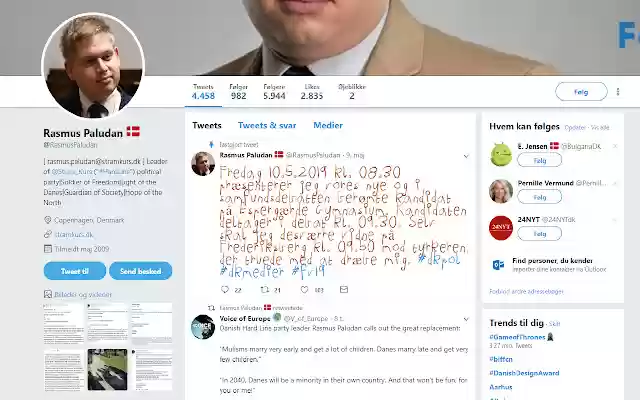 Make Paludan Tweets Eight Again from Chrome web store to be run with OffiDocs Chromium online Make Paludan Tweets Eight Again from Chrome web store to be run with OffiDocs Chromium online