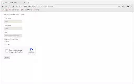 Make ReCaptchas "Im not a robot" accurate  from Chrome web store to be run with OffiDocs Chromium online