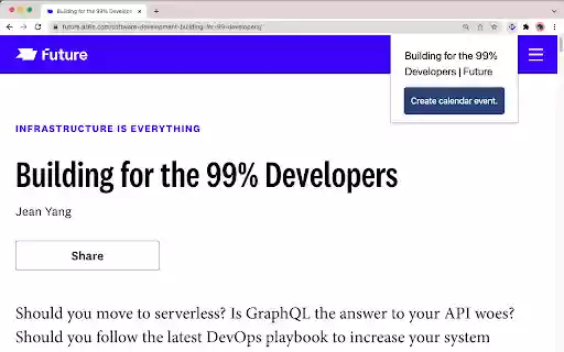 MakeTime  from Chrome web store to be run with OffiDocs Chromium online
