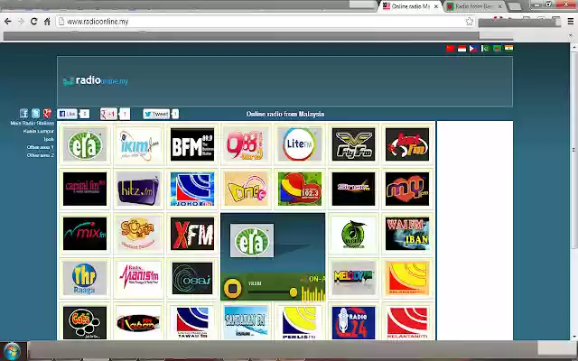 Malaysian radio stations  from Chrome web store to be run with OffiDocs Chromium online