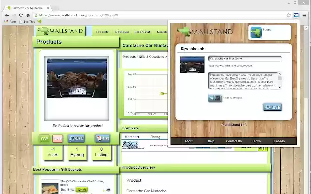 MallStand Eyeing Button from Chrome web store to be run with OffiDocs Chromium online MallStand Eyeing Button from Chrome web store to be run with OffiDocs Chromium online