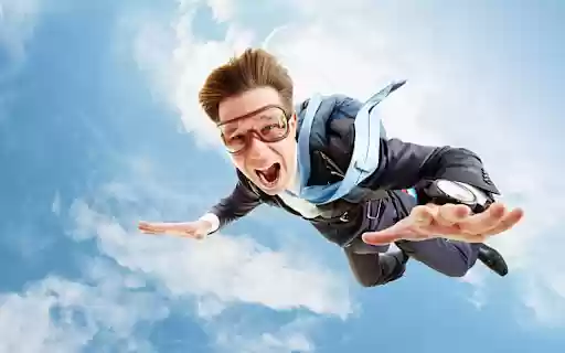Man Skydiving  from Chrome web store to be run with OffiDocs Chromium online