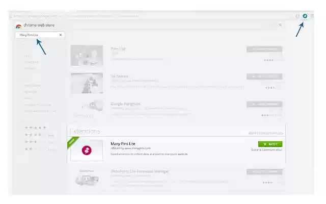 Many Pins Lite  from Chrome web store to be run with OffiDocs Chromium online
