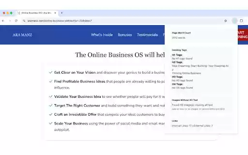 Manz SEO  from Chrome web store to be run with OffiDocs Chromium online