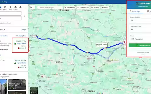 MapaTrans Trasy z Trans.eu  from Chrome web store to be run with OffiDocs Chromium online