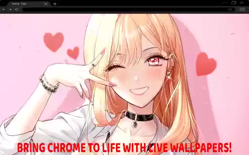 Marin Kitagawa Smiling Live Wallpaper  from Chrome web store to be run with OffiDocs Chromium online