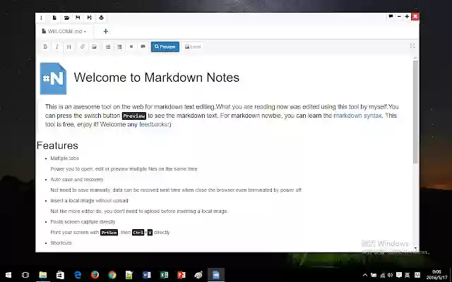 Markdown Notes from Chrome web store to be run with OffiDocs Chromium online Markdown Notes from Chrome web store to be run with OffiDocs Chromium online