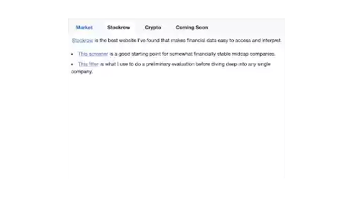Market Navigator  from Chrome web store to be run with OffiDocs Chromium online