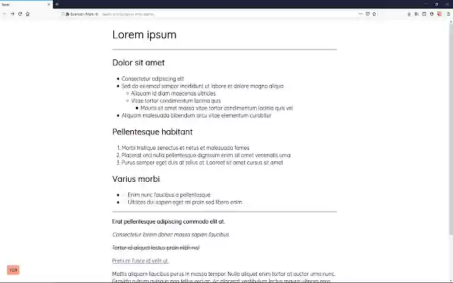 Mark It  from Chrome web store to be run with OffiDocs Chromium online