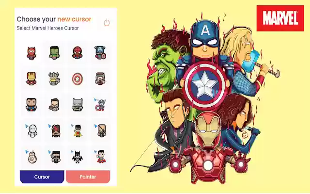 Marvel Chibi Cursor from Chrome web store to be run with OffiDocs Chromium online Marvel Chibi Cursor from Chrome web store to be run with OffiDocs Chromium online