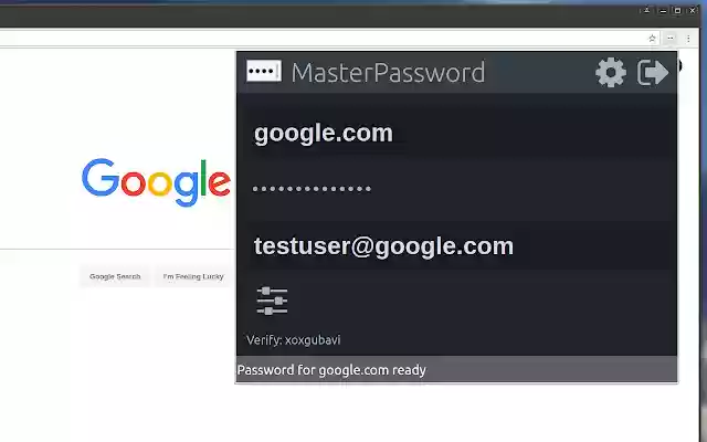 سيتم تشغيل MasterPassword لمتصفح Chrome من متجر Chrome الإلكتروني باستخدام OffiDocs Chromium عبر الإنترنت