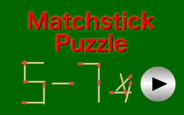 Matchstick Puzzle Game from Chrome web store to be run with OffiDocs Chromium online Matchstick Puzzle Game from Chrome web store to be run with OffiDocs Chromium online