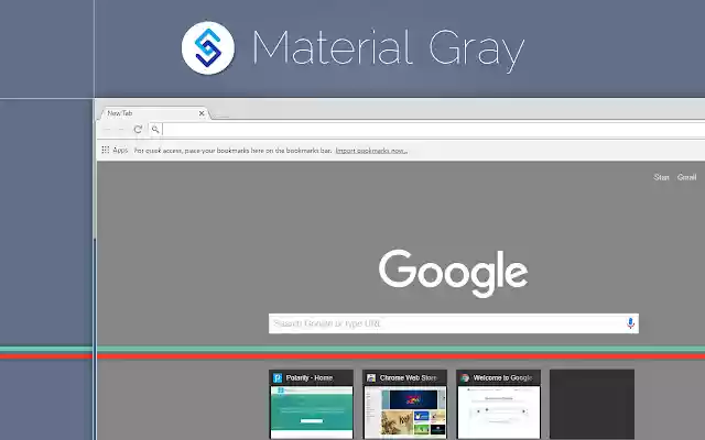 Material Gray  from Chrome web store to be run with OffiDocs Chromium online