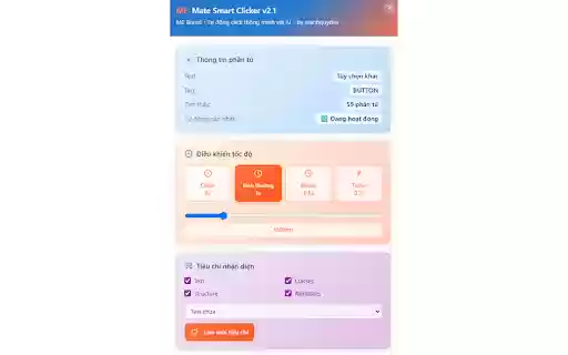 Mate Smart Clicker Auto Button Clicker  from Chrome web store to be run with OffiDocs Chromium online