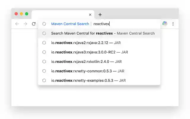 Maven Central Search  from Chrome web store to be run with OffiDocs Chromium online
