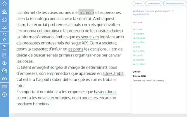 maxiGramar corrector de català  from Chrome web store to be run with OffiDocs Chromium online