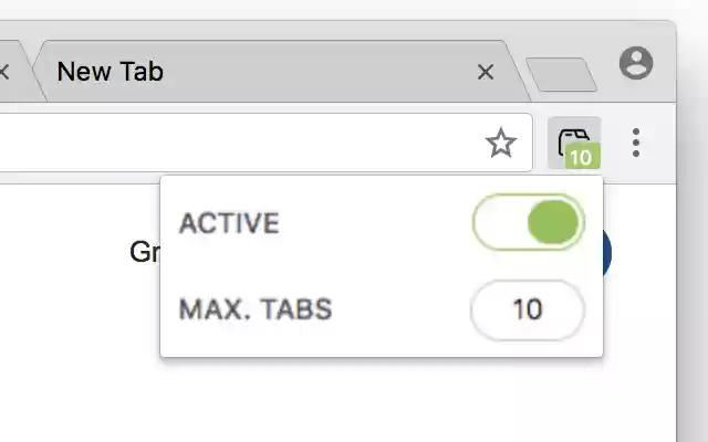Max Tabs  from Chrome web store to be run with OffiDocs Chromium online
