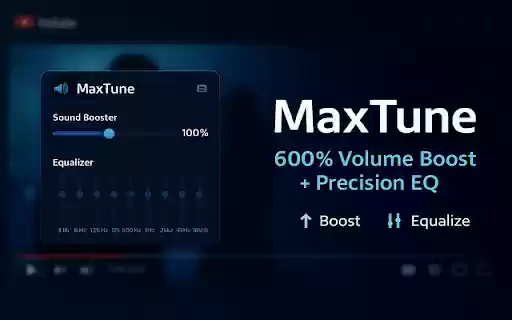 MaxTune – Sound Booster  Equalizer  from Chrome web store to be run with OffiDocs Chromium online