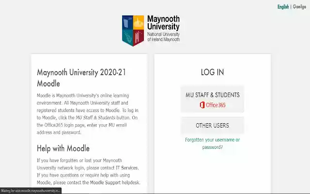 Maynooth University Moodle Login Plugin  from Chrome web store to be run with OffiDocs Chromium online