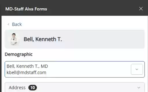 MD Staff Aiva Forms from Chrome web store to be run with OffiDocs Chromium online MD Staff Aiva Forms from Chrome web store to be run with OffiDocs Chromium online