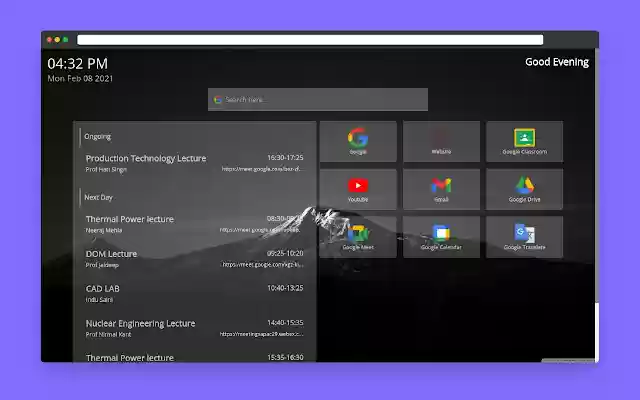 Mech Hub TimeTable  from Chrome web store to be run with OffiDocs Chromium online