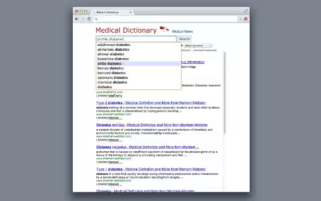 Medical Dictionary News from Chrome web store to be run with OffiDocs Chromium online Medical Dictionary News from Chrome web store to be run with OffiDocs Chromium online