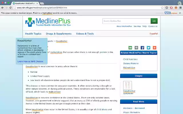 Medict  from Chrome web store to be run with OffiDocs Chromium online