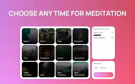 Meditation Timer  from Chrome web store to be run with OffiDocs Chromium online
