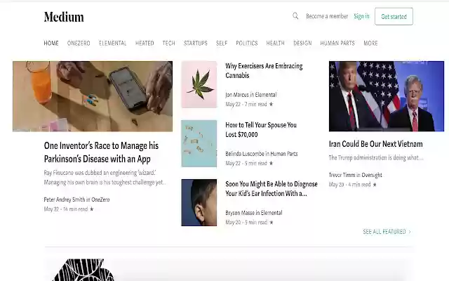 Medium Banner Remover  from Chrome web store to be run with OffiDocs Chromium online