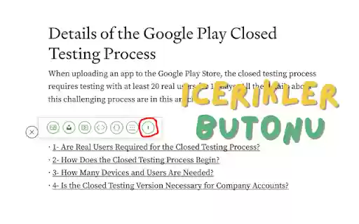 Medium İçerik Tablosu  from Chrome web store to be run with OffiDocs Chromium online