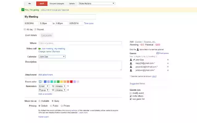 MeetingCostAddon  from Chrome web store to be run with OffiDocs Chromium online
