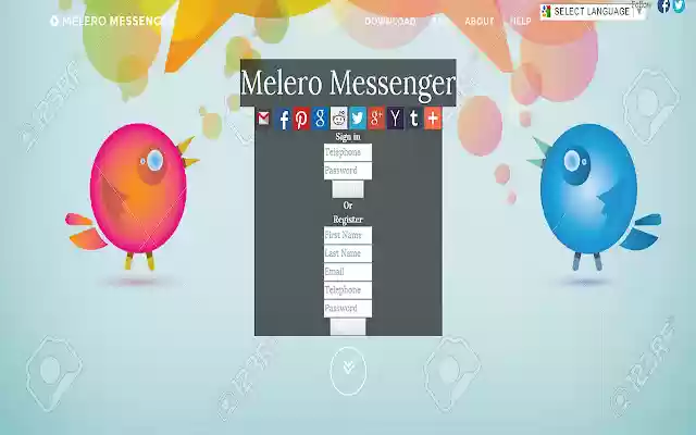 Melero Messenger  from Chrome web store to be run with OffiDocs Chromium online